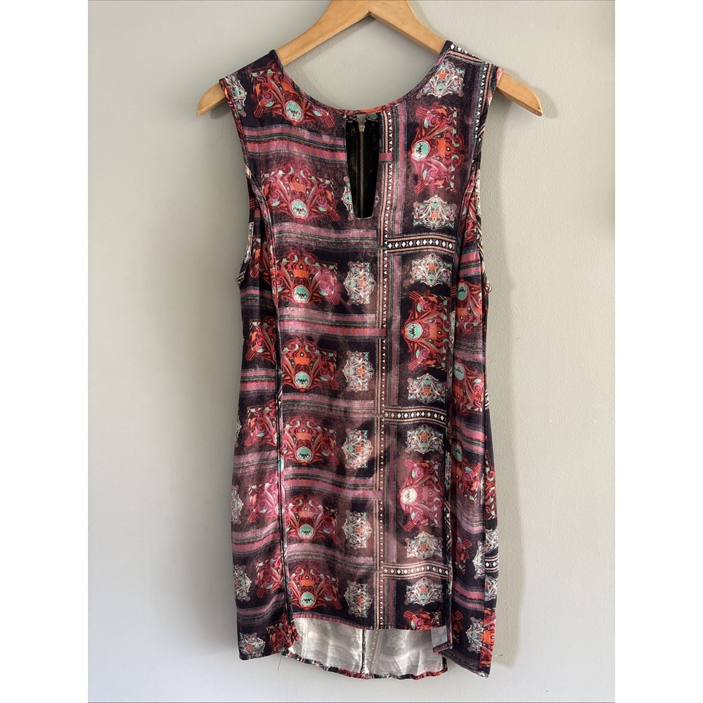 Vintage Three Of Something Sleeveless Sheath Dress S M